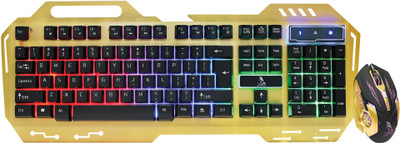 

TAG AVENGER GAMING COMBO-KIT Wired USB Gaming Keyboard(Gold)