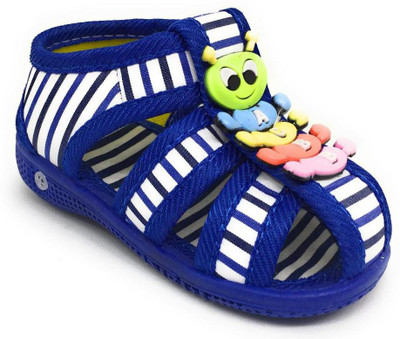 

Teenitiny Boys & Girls Velcro Strappy Sandals(Light Blue