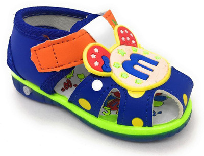

Teenitiny Boys & Girls Velcro Strappy Sandals(Blue