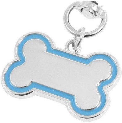Ecocart Plain Dog & Cat Collar Charm(Blue, Bone)