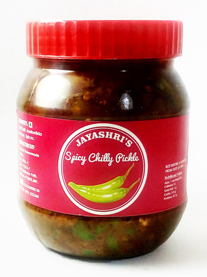 

Jayashri's Spicy Green Chilli Pickle(500 g)