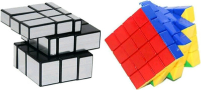 

YAMAMA 4X4X4 and Silver Mirror Rubik Magic Cube(2 Pieces)