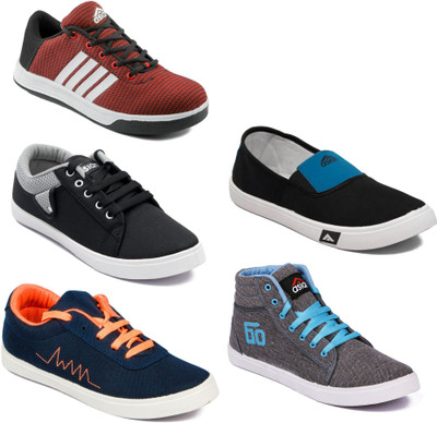 

Asian Men Casual & Running Shoes Combo Pack of 5 Casuals For Men(Multicolor