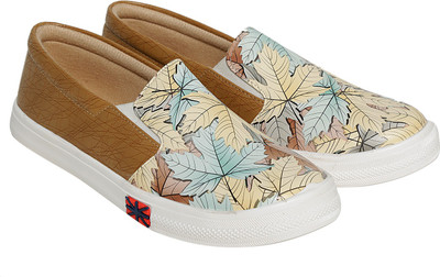 

Trendy Look 2018 Slip On Sneakers For Women(Tan