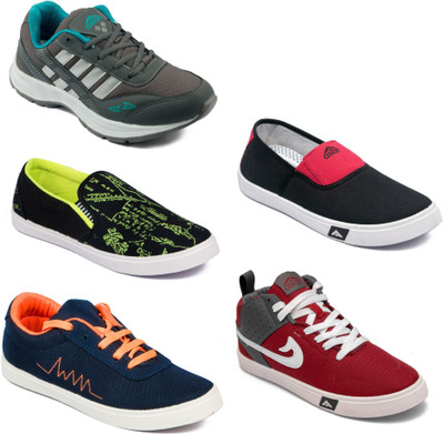 

Asian Men Casual & Running Shoes Combo Pack of 5 Casuals For Men(Multicolor