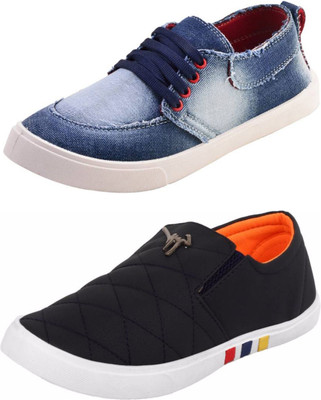 

SHOEFLY Multicolor Combo-(2)-687-629 Canvas Shoes For Men(Multicolor
