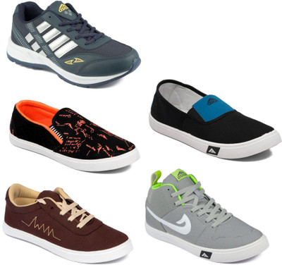 

Asian Men Casual & Running Shoes Combo Pack of 5 Casuals For Men(Multicolor