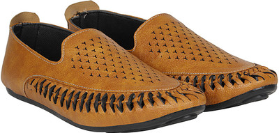 

Kraasa Partygoers Slip On Sneakers For Men(Tan