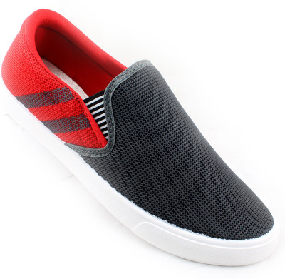 

My Cool Gear Slip On Sneakers For Men(Red, Black