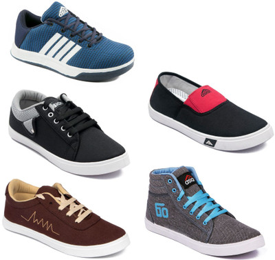 

Asian Men Casual & Running Shoes Combo Pack of 5 Casuals For Men(Multicolor