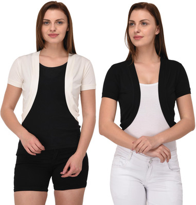 

Espresso Women's Shrug, Black/white