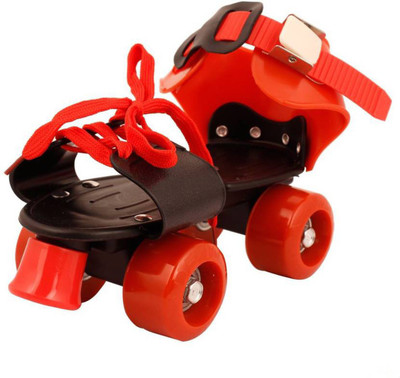 

P17 collection Shoe Racer Quad Roller Skates Quad Roller Skates - Size 166-22 UK(Red, Black)