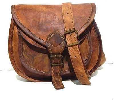 

SR MART Women Casual Brown Leatherette Sling Bag