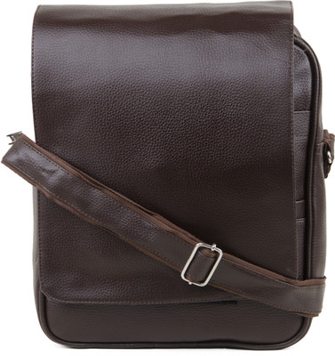 

exit9 Boys & Girls Formal Brown PU Sling Bag