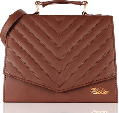 

Voaka Women Formal Brown Leatherette Sling Bag