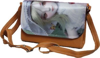 

tavin kart Women Casual Brown PU Sling Bag