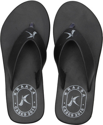 

Kraasa Style with Comfort Flip Flops, Black