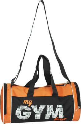 

AVENIR Multipurpose Black-Orange MY GYM BAG Duffel(Black, Kit Bag
