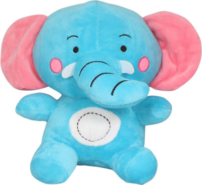 

Tickles Pink Baby Sitting Soft Elephant - 25 cm(Blue)