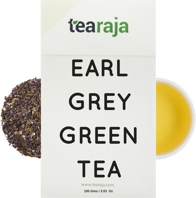 Tearaja Earl Grey Green Tea Bergamot Orange Green Tea Vacuum Pack(100 g)