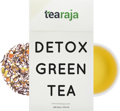 

Tearaja Detox Green Tea with 100% Natural Ingredients such as Black Pepper, Herbs, Cardamom, Tulsi, Cloves, Ginger, Spices, Cinnamon Herbal Tea Vacuum Pack(100 g)