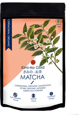 

KimiNo Gold 100% Pure Ceremonial Organic Matcha Tea(50 g, Pouch)