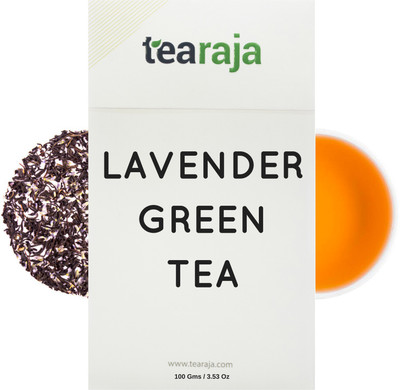 

Tearaja Lavender Green Tea Made with 100% Natural Lavender Herbal Tea Vacuum Pack(100 g)