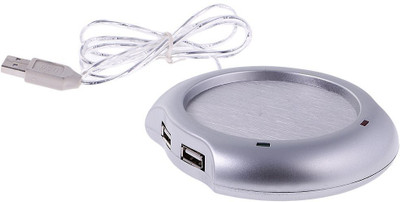 

RHONNIUM ™ Home & Office Use USB Cup Mug Warmer Coffee Beverage Warming Gadget for PC Desktop ™ Home & Office Use USB Cup Mug Warmer Coffee Beverage Warming Gadget for PC Desktop Cup Warmer, USB Hub(Off-Silver)