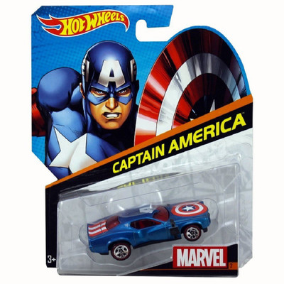 

Mattel Hot Wheels Marvel Captain America Car(Multicolor)