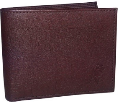 

e mall Men Formal Brown Artificial Leather Wallet(5 Card Slots)