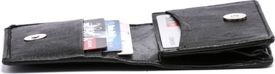 

the puzzle concept - tpc Men Black Genuine Leather Card Holder(5 Card Slots)