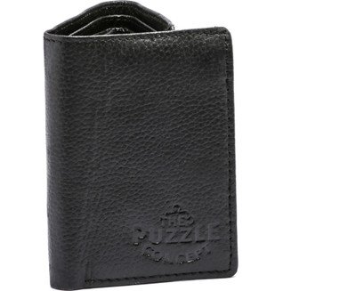 

THE PUZZLE CONCEPT - TPC Men Black Genuine Leather Wallet(9 Card Slots)