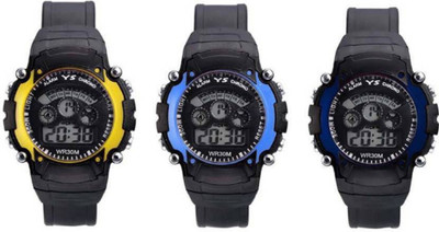 

Talgo New Arrival 2018 Red Robin Season Special RR7LIGHTYLSKBUBU New Special Collection Black Round Digital Dial & Black Rubber Belt & Atrractive And Comfertable Strap (Combo Of 3) RR7LIGHTYLSKBUBU Watch - For Boys