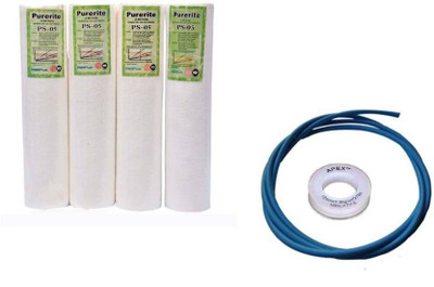 

AQUACRETA Ro service Spun Filter With Pipe Solid Filter Cartridge (0.5, Pack of 6) Solid Filter Cartridge(0.5, Pack of 6)