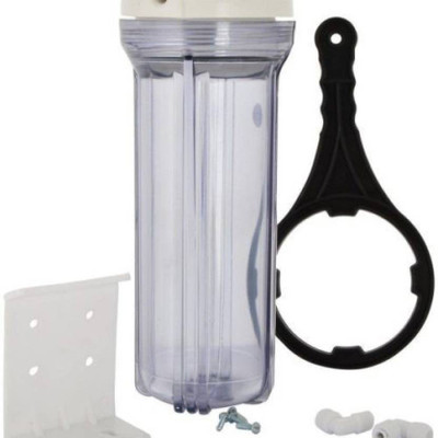 

AQUACRETA RO 10″ Pre-Filter Transparent Bowl PVC Set Suited for Sediment Ground Water.- Solid Filter Cartridge (0.5, Pack of 4) Solid Filter Cartridge(0.5, Pack of 4)