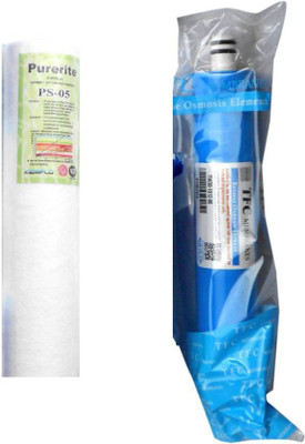 

AQUACRETA Spun with TFC Micro (MCM) 80 GPD membrane for RO Service Solid Filter Cartridge (0.0001, Pack of 2) Solid Filter Cartridge(1.0E-4, Pack of 2)