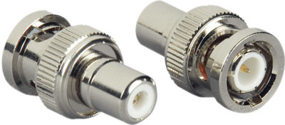 

cognant BNC to RCA Connector + RCA Wire 5mtr for Audio and Video Wire Connector(Multicolor, Pack of 2)
