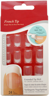 

One Personal Care Squared Oval French Tip Enhancement SQ-T | #DIY Transparent, White(Pack of 12)