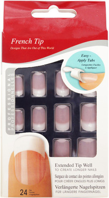 

One Personal Care Squared Oval French Tip Enhancement SQ-P | #DIY Pink, White(Pack of 12)