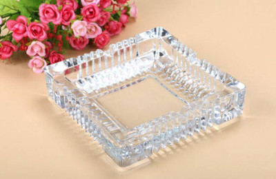 Xudo Clear Glass Ashtray(Pack of 1)