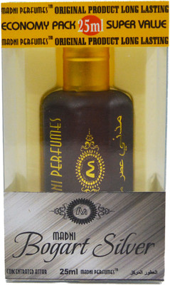 

Madni Perfumes Bogart Silver Economic Series Concentrated Attar / Ittar Herbal Attar(Oud (agarwood))