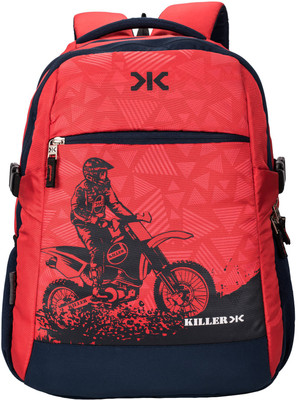 

Killer 33L Printed Polyester Red & Navy Blue Laptop Backpack 33 L Laptop Backpack(Red)