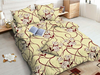

Shivaay Fashion 200 TC Cotton Double Printed Bedsheet(Pack of 1, Multicolor)