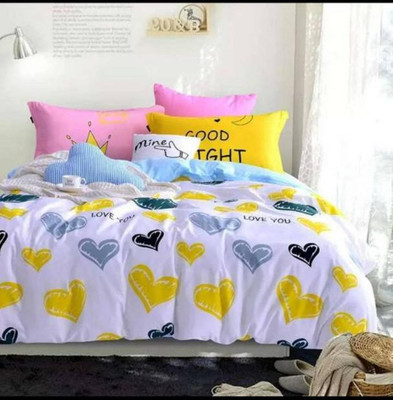 

Shivaay Fashion 200 TC Cotton Double Printed Bedsheet(Pack of 1, Multicolor)