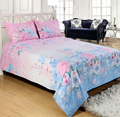 

Shivaay Fashion 200 TC Cotton Double Printed Bedsheet(Pack of 1, Multicolor)