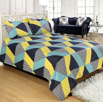 

Shivaay Fashion 200 TC Cotton Double Printed Bedsheet(Pack of 1, Multicolor)