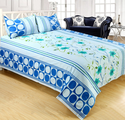 

Shivaay Fashion 200 TC Cotton Double Printed Bedsheet(Pack of 1, Multicolor)