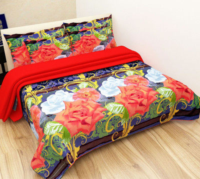 

Shivaay Fashion 200 TC Cotton Double Printed Bedsheet(Pack of 1, Multicolor)