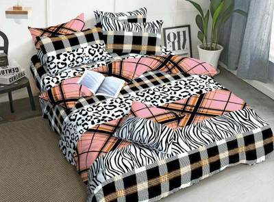 

Shivaay Fashion 200 TC Cotton Double Printed Bedsheet(Pack of 1, Multicolor)