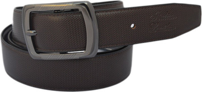 

LEE O Men Formal Brown Genuine Leather Reversible Belt